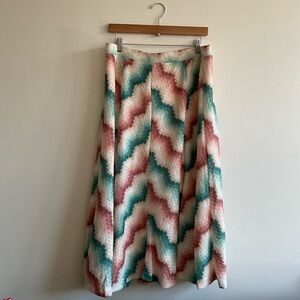 NWT Maeve for Anthropologie | ‘Maria’ Chevron Sweater A-Line Skirt | XL